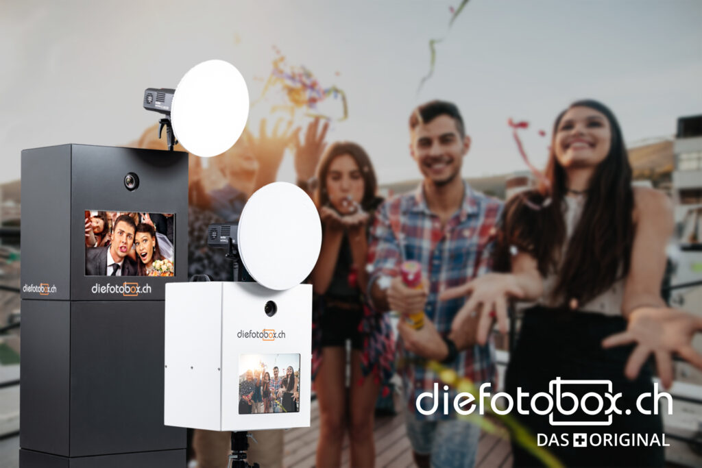 Fotobox von diefotobox.ch für Events und Partys – Das Original aus der Schweiz.